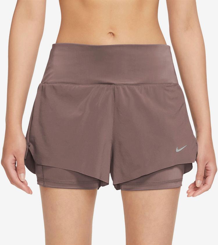 Nike Nike SWIFT DF Laufshorts Damen - smokey mauve-reflective silv - 0 | SportScheck