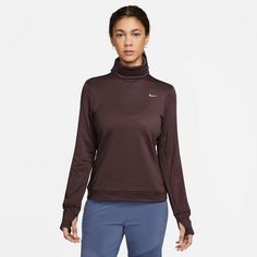 Rückansicht von Nike SWIFT ELMNT Funktionsshirt Damen burgundy crush-reflective silv