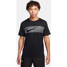Rückansicht von Nike MILER Funktionsshirt Herren black-reflective silv