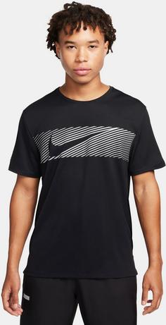 Rückansicht von Nike MILER Funktionsshirt Herren black-reflective silv