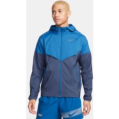 Rückansicht von Nike IMP LGHT Laufjacke Herren court blue-thunder blue-reflective silv