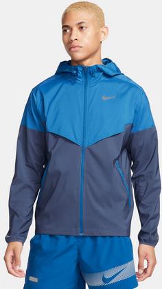 Rückansicht von Nike IMP LGHT Laufjacke Herren court blue-thunder blue-reflective silv