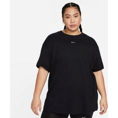 Rückansicht von Nike Essential T-Shirt Damen black-white