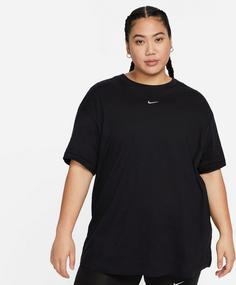 Rückansicht von Nike Essential T-Shirt Damen black-white