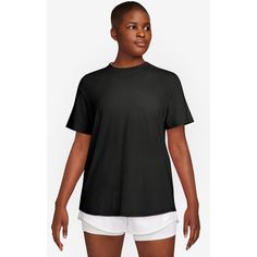 Rückansicht von Nike ONE RELAXED Dri-Fit Funktionsshirt Damen black-black