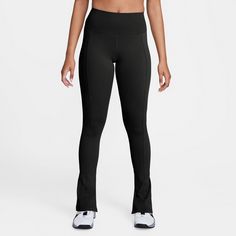 Rückansicht von Nike ONE Dri-Fit Tights Damen black-jcg