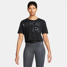 Rückansicht von Nike Pro Funktionsshirt Damen black