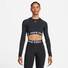 Rückansicht von Nike PRO Dri-Fit 365 Funktionsshirt Damen black-white