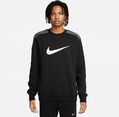 Rückansicht von Nike NSW Sweatshirt Herren black-iron grey