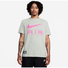 Rückansicht von Nike Air T-Shirt Damen photon dust-playful pink