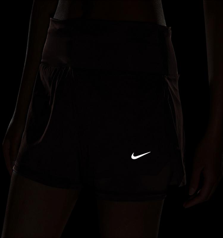 Nike Nike SWIFT DF Laufshorts Damen - smokey mauve-reflective silv - 4 | SportScheck
