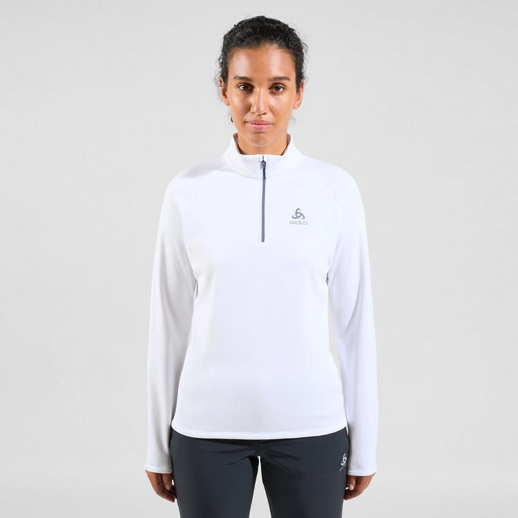 Odlo Odlo Besso Fleeceshirt Damen - white-folkstone gray - 0 | SportScheck