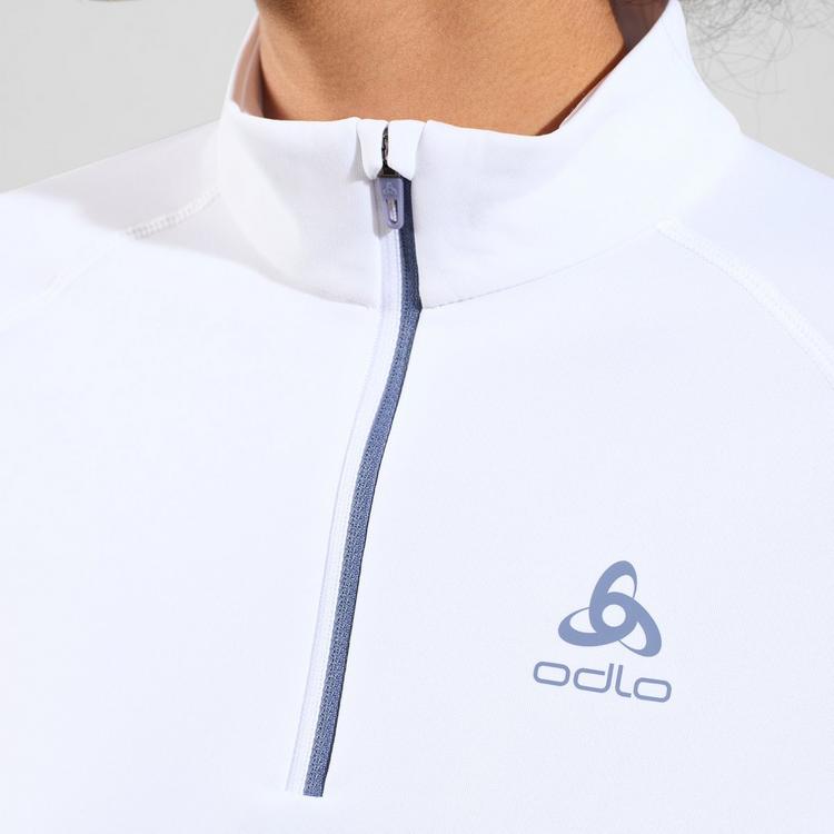 Odlo Odlo Besso Fleeceshirt Damen - white-folkstone gray - 3 | SportScheck
