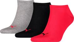 PUMA Freizeitsocken black-red