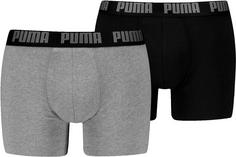 PUMA EVERYDAY BASIC Boxershorts Herren grey melange-black