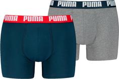 PUMA EVERYDAY BASIC Boxershorts Herren navy-grey melange