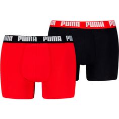 PUMA EVERYDAY BASIC Boxershorts Herren red-black