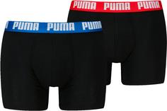 PUMA EVERYDAY BASIC Boxershorts Herren black-blue-red