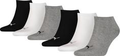 PUMA Freizeitsocken black-grey