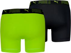 Rückansicht von PUMA Boxershorts Herren lime smash-black