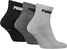 Rückansicht von PUMA Freizeitsocken grey melange