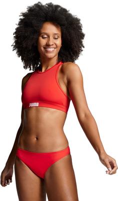 Rückansicht von PUMA Classic Bikini Hose Damen red