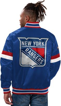 Rückansicht von Starter NewYork Rangers Bomberjacke Herren blue