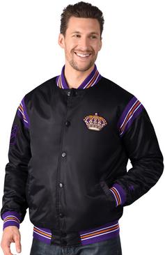 Rückansicht von Starter Los Angeles Kings Bomberjacke Herren black