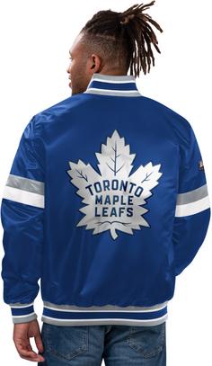 Rückansicht von Starter Toronto Maple Leafs Bomberjacke Herren navy