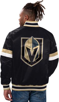 Rückansicht von Starter Vegas Golden Knights Bomberjacke Herren black