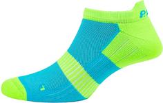 P.A.C. FOOTIE ACTIVE Laufsocken cyan-neon green