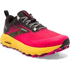 Brooks CASCADIA 17 Trailrunning Schuhe Damen diva pink-black-lemon chrome