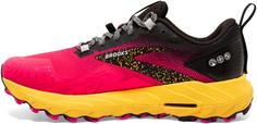 Rückansicht von Brooks CASCADIA 17 Trailrunning Schuhe Damen diva pink-black-lemon chrome
