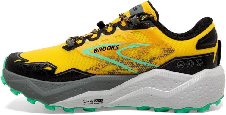Brooks Brooks CALDERA 7 Laufschuhe Herren - lemon chrome-black-sedona sage - 0 | SportScheck