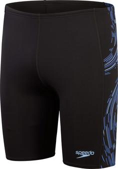 SPEEDO Tech Panel Jammer Herren black-curious blue-true cobalt