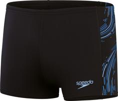 SPEEDO Tech Panel Kastenbadehose Herren black-curious blue-true cobalt