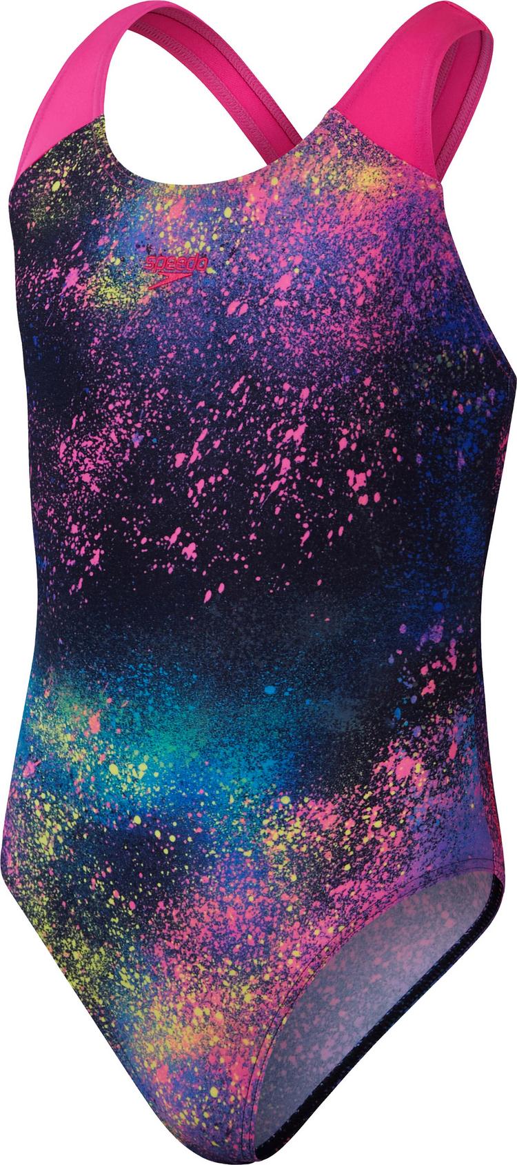 SPEEDO SPEEDO Endurance+ Badeanzug M&auml;dchen - black-flare pink-bolt-lemon drizzle-true cobalt - 0 | SportScheck