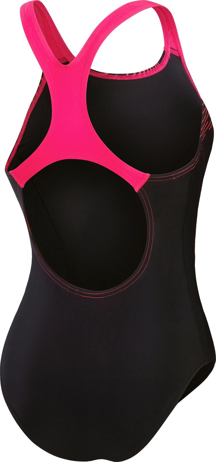 SPEEDO SPEEDO Medley Logo Badeanzug Damen - black-electric pink - 0 | SportScheck