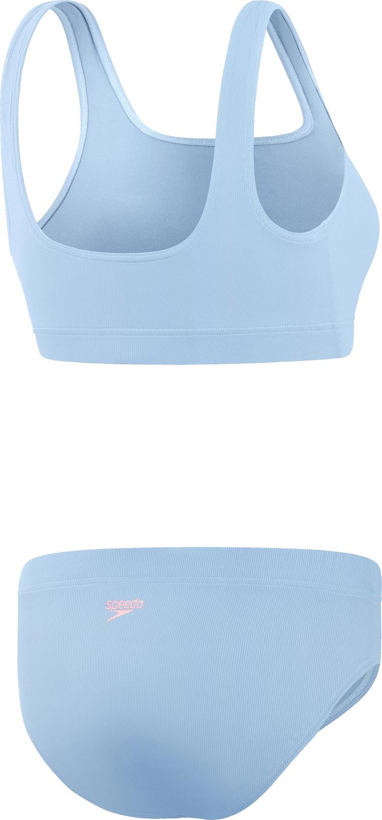 SPEEDO SPEEDO Textured Deep U-Back Bikini Set Damen - curious blue - 0 | SportScheck