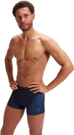 Rückansicht von SPEEDO Medley Logo Kastenbadehose Herren true navy-true cobalt