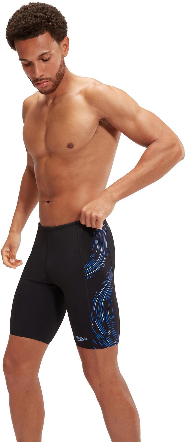 SPEEDO SPEEDO Tech Panel Badehose Herren - black-curious blue-true cobalt - 2 | SportScheck