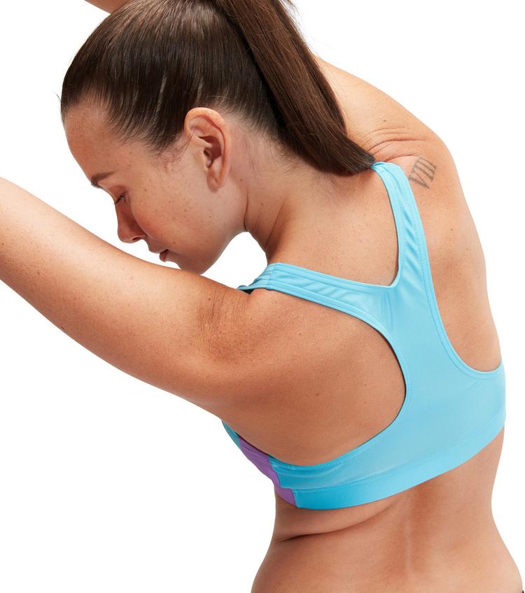 SPEEDO SPEEDO Colourblock Splice Bikini Set Damen - black-sweet purple-picton blue - 4 | SportScheck