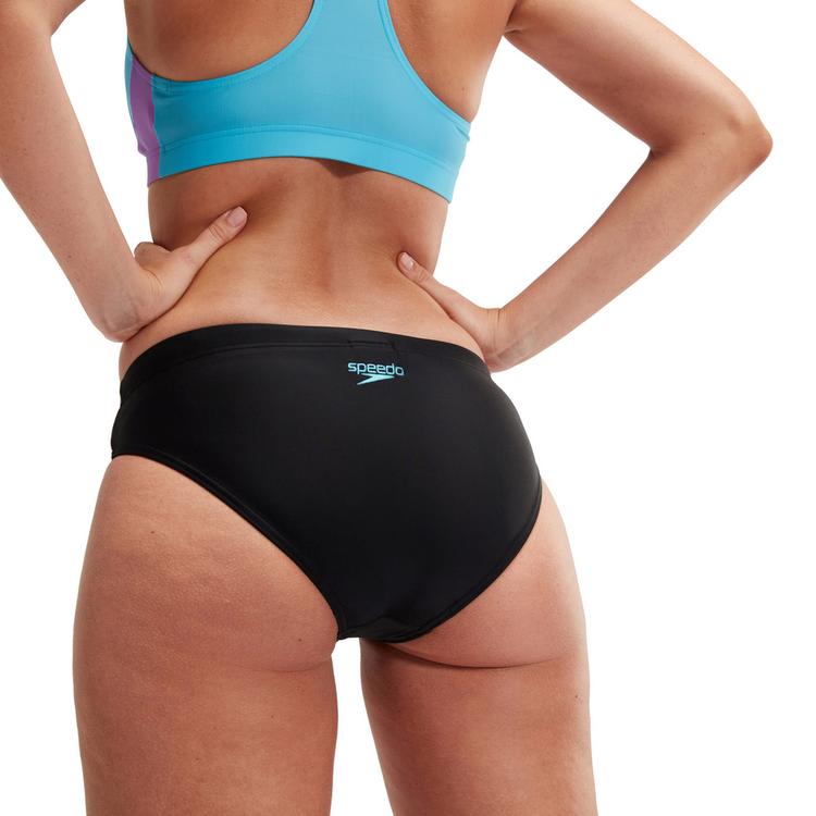 SPEEDO SPEEDO Colourblock Splice Bikini Set Damen - black-sweet purple-picton blue - 6 | SportScheck