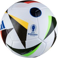 Rückansicht von adidas EURO 2024 TRN Fussballliebe Fußball white-black-glory blue