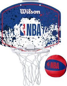 Wilson NBA TEAM MINI HOOP NBA RWB Basketballkorb blau