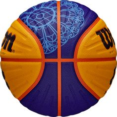 Rückansicht von Wilson FIBA 3X3 GAME BALL PARIS Basketball braun