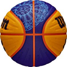 Rückansicht von Wilson FIBA 3X3 GAME BALL PARIS Basketball braun