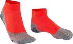 Rückansicht von Falke RU5 Lightweight Short Laufsocken Herren neon red