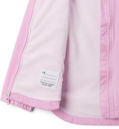 Rückansicht von Columbia Rainy Trails Regenjacke Kinder cosmos-pink dawn