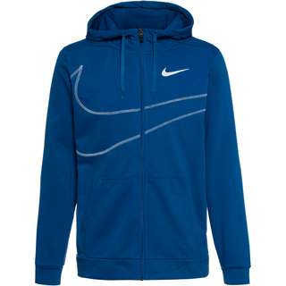 Nike M NK DF FLC HD FZ ENERGY Trainingsjacke Herren court blue-pure platinum